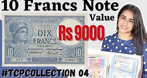 10 French Francs Note Value | #TCPcollection 04