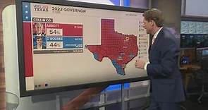 How did the 2022 Texas governor race compare to 2018?