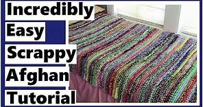 Incredibly Easy Scrappy Afghan Tutorial - Learn How to Crochet with Darlene