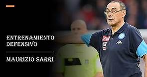 Entrenamiento de la linea defensiva - Maurizio Sarri