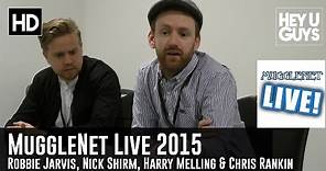 Robbie Jarvis, Nick Shirm, Harry Melling & Chris Rankin Interview - MuggleNet Live 2015