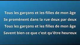 Françoise Hardy - Tous les garçons et les filles (paroles)