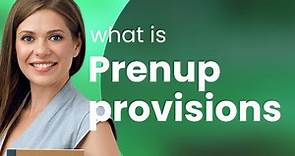 Understanding Prenup Provisions: A Guide