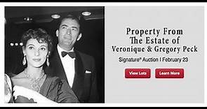 LIVE: The Estate of Veronique and Gregory Peck Hollywood & Entertainment Signature Auction 7304