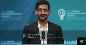 incredible and most inspirational speech by sundar pichai