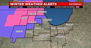 Chicago Weather Alert: Winter Storm Warning for parts of area as rain turns to snow