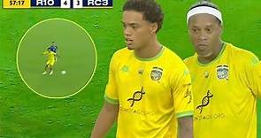 Joao Mendes "Ronaldinho Son" Shows His Skills vs Roberto Carlos Team