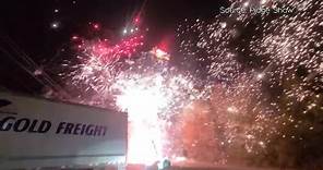 Crash sets off fireworks on B.C. highway