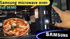 Samsung microwave demo. how to use the Samsung micro oven Samsung micro oven kaise use Karen