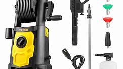 BENTISM Electric Pressure Washer, 2000 PSI, Max. 1.65 GPM Power Washer w/ 30 ft Hose & Reel, 5 Quick Connect Nozzles, Foam Cannon, Portable to Clean Patios, Cars, Fences, Driveways, ETL Listed