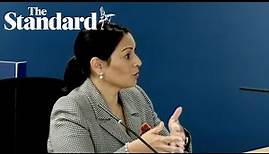 Priti Patel gives evidence at the Covid-19 inquiry