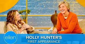 Holly Hunter's First Appearance on Ellen