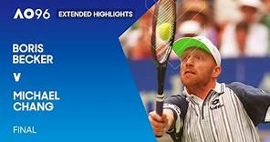 Boris Becker v Michael Chang Extended Highlights | Australian Open 1996 Final