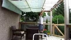 DIY Retractable Pergola Canopy Awning