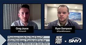 Greg Joyce on the Yankees trade for Red Sox outfielder Alex Verdugo