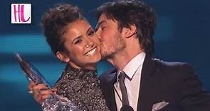 Nina Dobrev & Ian Somerhalder Kiss - People's Choice Awards