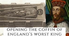 Opening The Coffin Of King John Of England