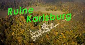 Ruine Karlsburg (Karlstadt) von oben