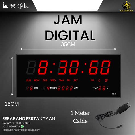 Jam dinding digital