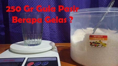 120 gram gula pasir berapa gelas