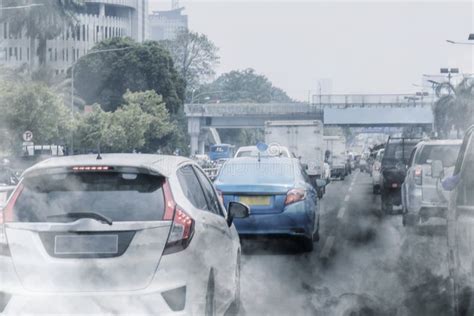 Air pollution from car exhaust in Jakarta