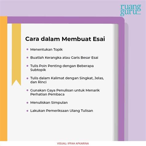 Biasakan menulis esai dalam bahasa Indonesia