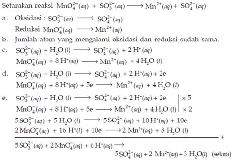 Contoh Soal Reaksi Redoks dengan Ion Logam