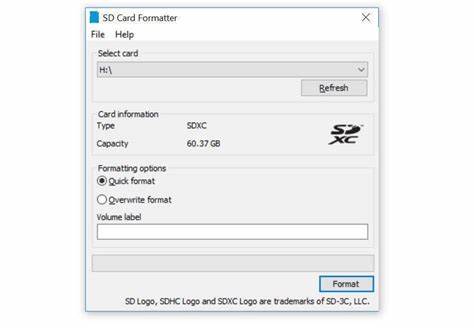 Erase and Format the SD Card in disk utility