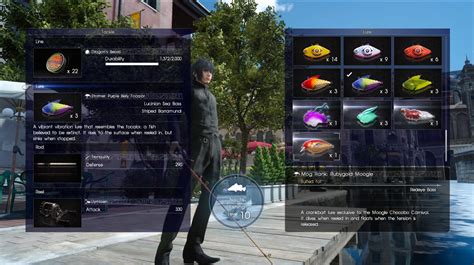 Fishing Gear and Lures in FF15