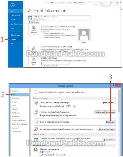 Cara Menyimpan Nomor di Outlook