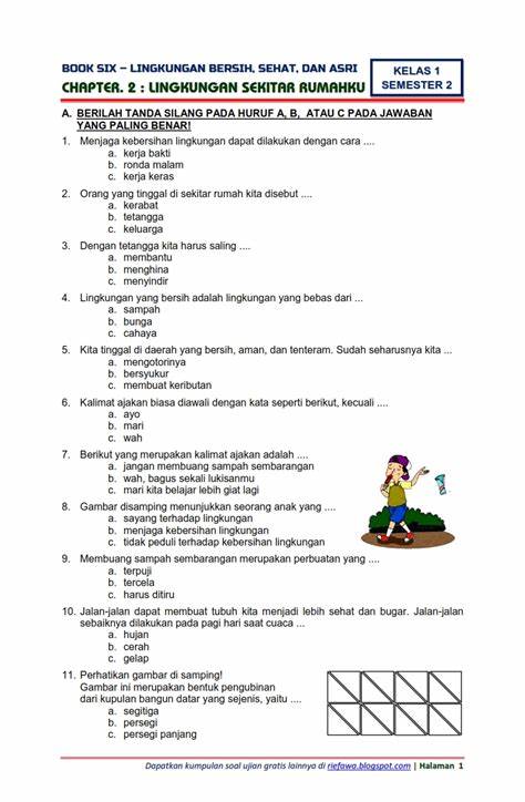 Soal ujian kelas 2 semester 1 bahasa indonesia
