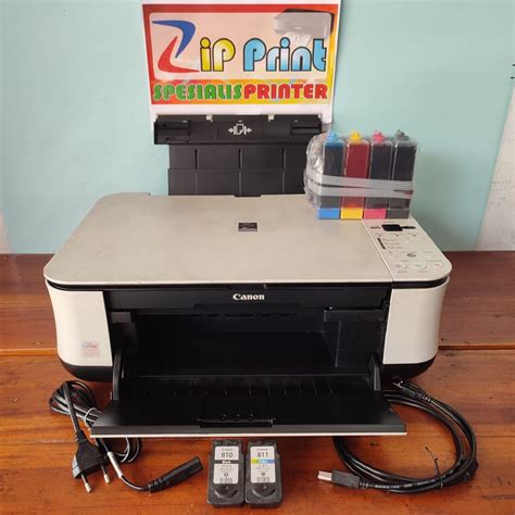 Langkah-langkah memasang infus pada printer Canon MP258