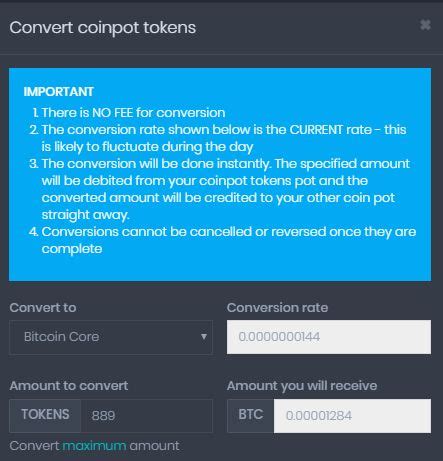 token conversion rate