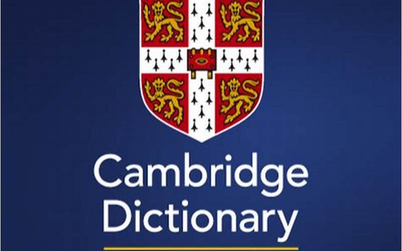  Cambridge Dictionary 