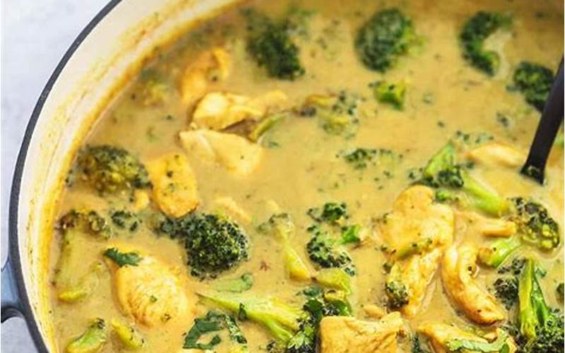  Slow Cooker Chicken And Broccoli Curry 