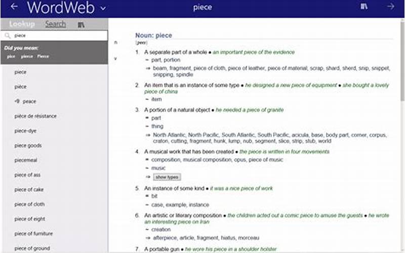  Wordweb Dictionary 