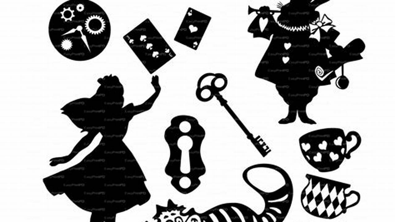 ""Alice In Wonderland" Cultural Icon, Free SVG Cut Files