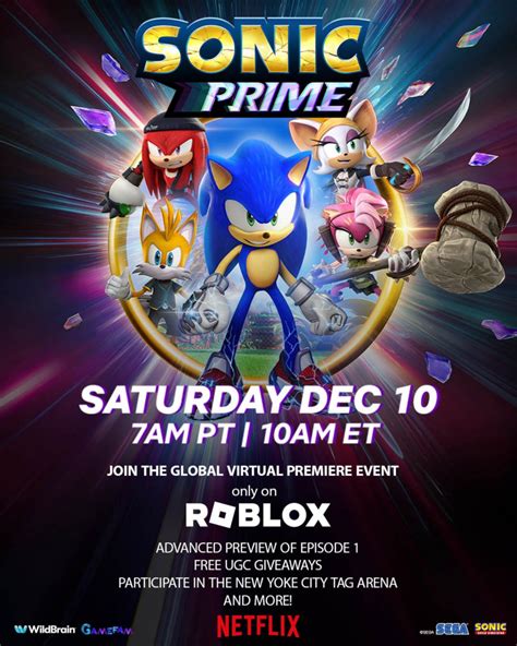 \" Sonic Prime Netflix Series to Premiere on Roblox in Developer 