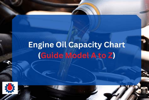 "Maximize Performance: Your Ultimate Engine Oil Capacity Chart for All Vehicles!"