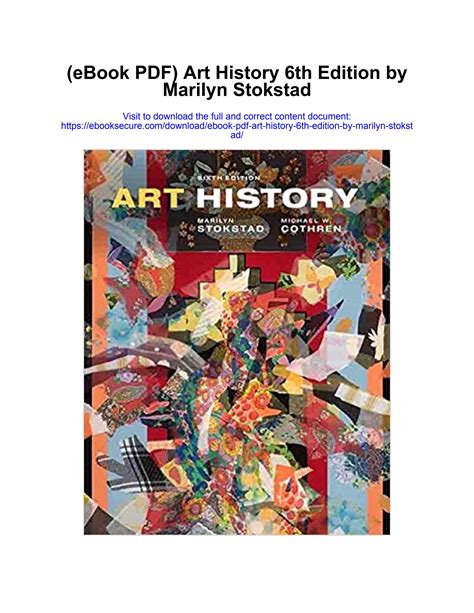 "Unlock the Creative Journey: Dive into Art History Bliss with Stokstad 5th Edition PDF � Your Gateway to Inspired Learning!"