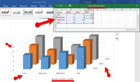 #1. Click Insert tab to Use Charts in Microsoft Office Word 2016