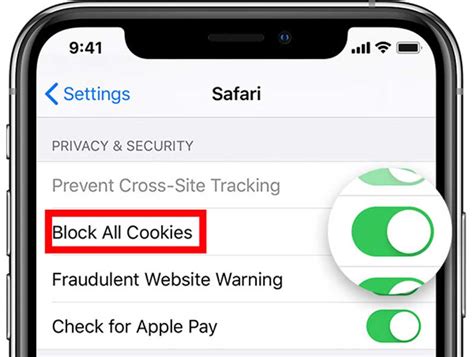 #2. Block Cookies on Safari