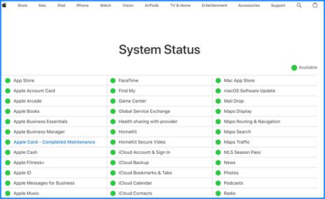 #5. Check Apple Status Page