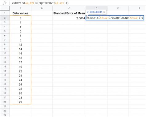 #error in google sheets