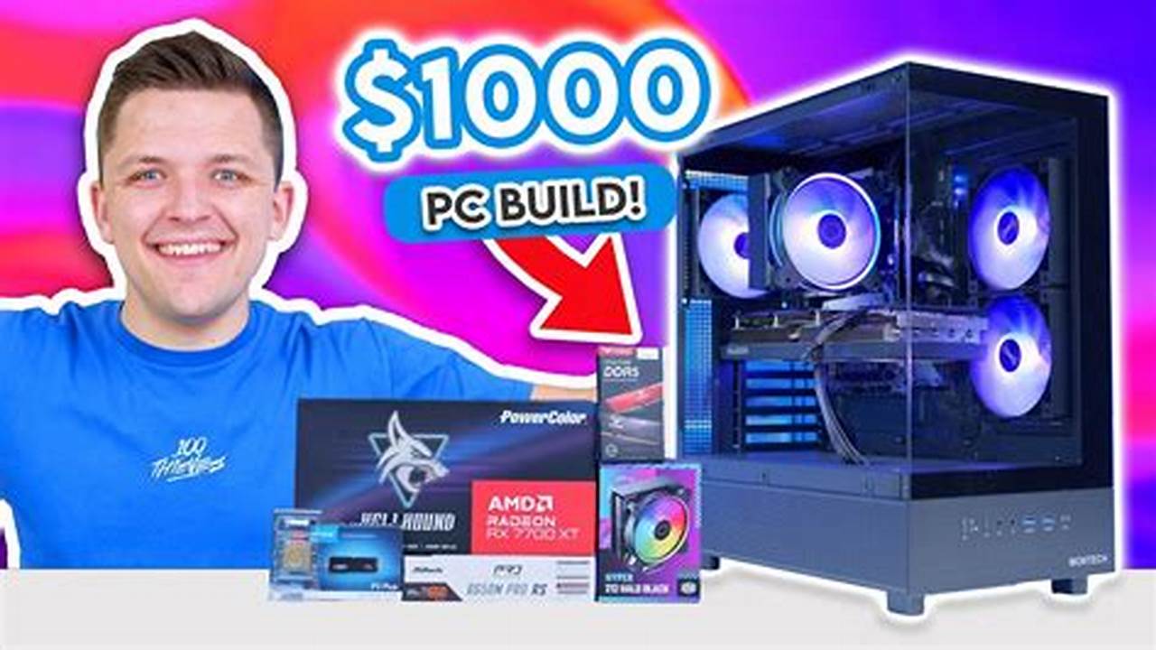$1000 Gaming Pc Build 2024
