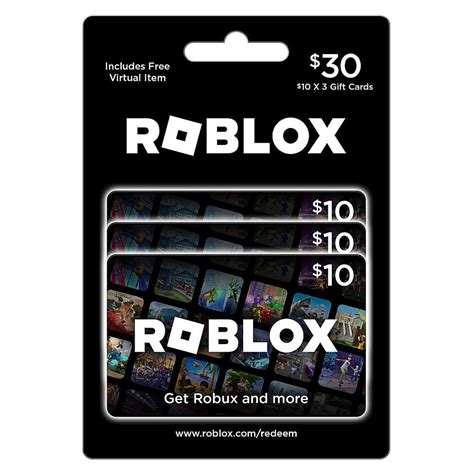 $30 Physical Gift Card [Includes Free Virtual Item] Roblox 30 MP 