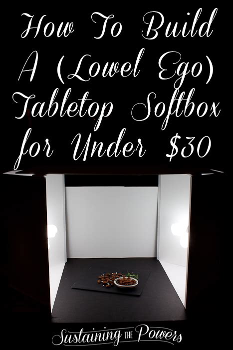 $30 Tabletop EGO Softbox