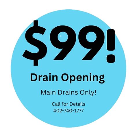 $99 drain cleaning omaha