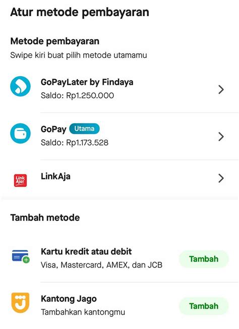 Periksa Metode Pembayaran dan Persyaratan Penarikan
