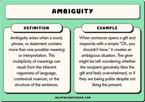 Ambiguity